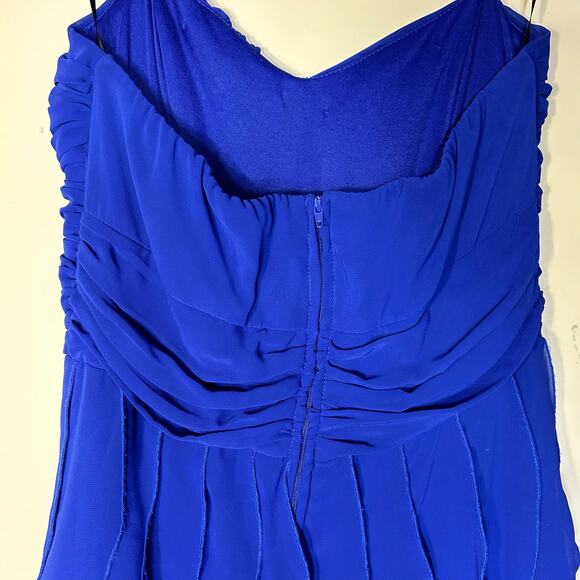 Windsor Royal Blue Flowy Ruffle Mini Dress-Size 13/14 - Picture 11 of 11